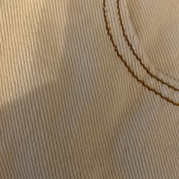 Signature8 cream rugged denim high rise Shorts - size medium - Picture 4 of 8